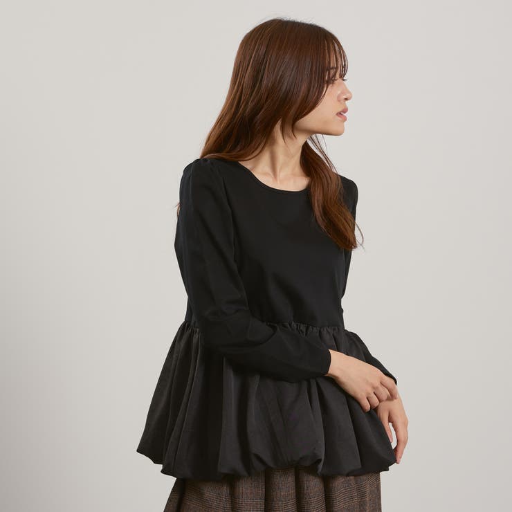 シルキースムースバルーンヘムカットソー≪手洗い可能≫ | QUEENS COURT | 詳細画像2 