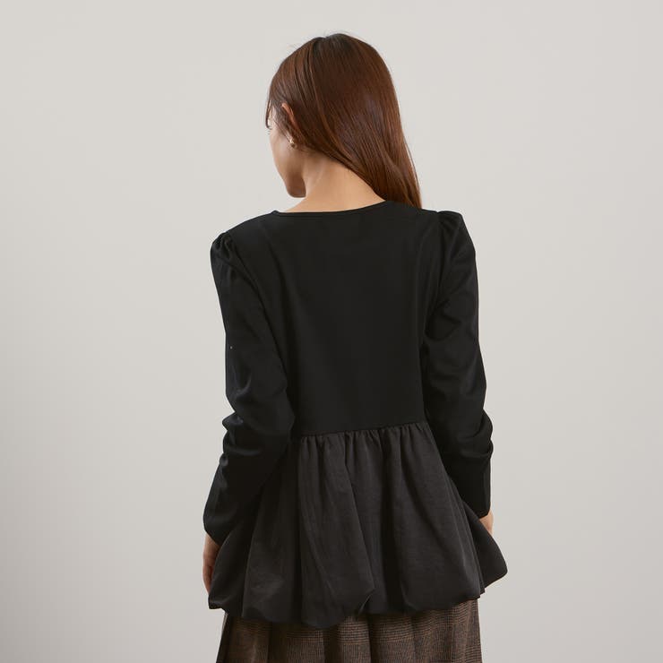 シルキースムースバルーンヘムカットソー≪手洗い可能≫ | QUEENS COURT | 詳細画像3 