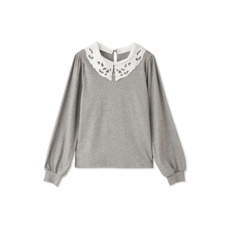 レースカラーラメMIXカットソー≪手洗い可能≫ | QUEENS COURT | 詳細画像13 