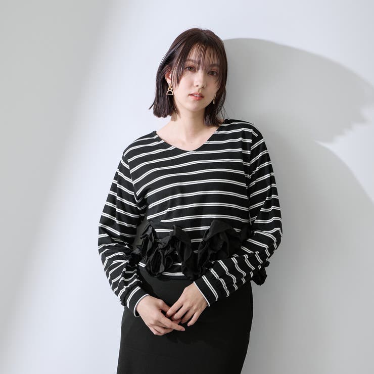 ラッフルヘムクロプトプルオーバー | QUEENS COURT | 詳細画像1 