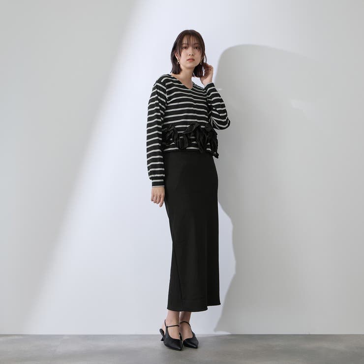 ラッフルヘムクロプトプルオーバー | QUEENS COURT | 詳細画像12 