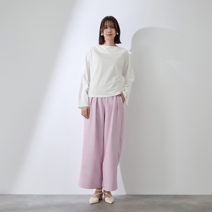 ハイゲージ天竺ボートネックプルオーバー | QUEENS COURT | 詳細画像11 