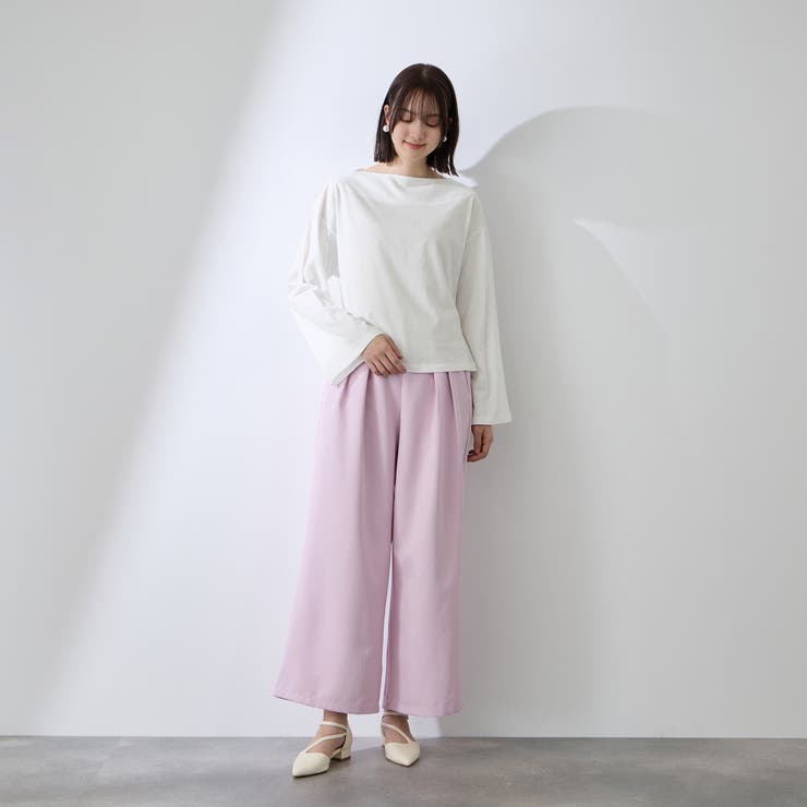 ハイゲージ天竺ボートネックプルオーバー | QUEENS COURT | 詳細画像12 