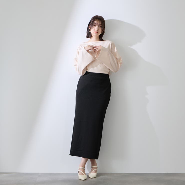 ハイゲージ天竺ボートネックプルオーバー | QUEENS COURT | 詳細画像14 