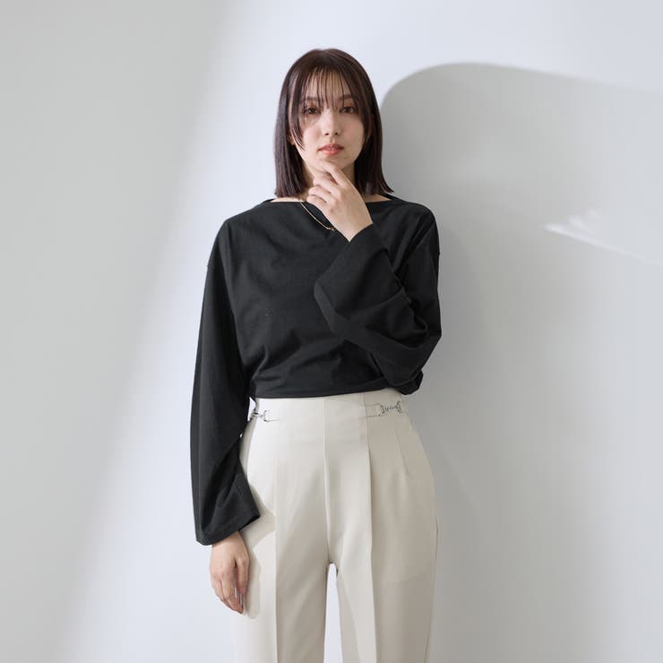 ハイゲージ天竺ボートネックプルオーバー | QUEENS COURT | 詳細画像3 