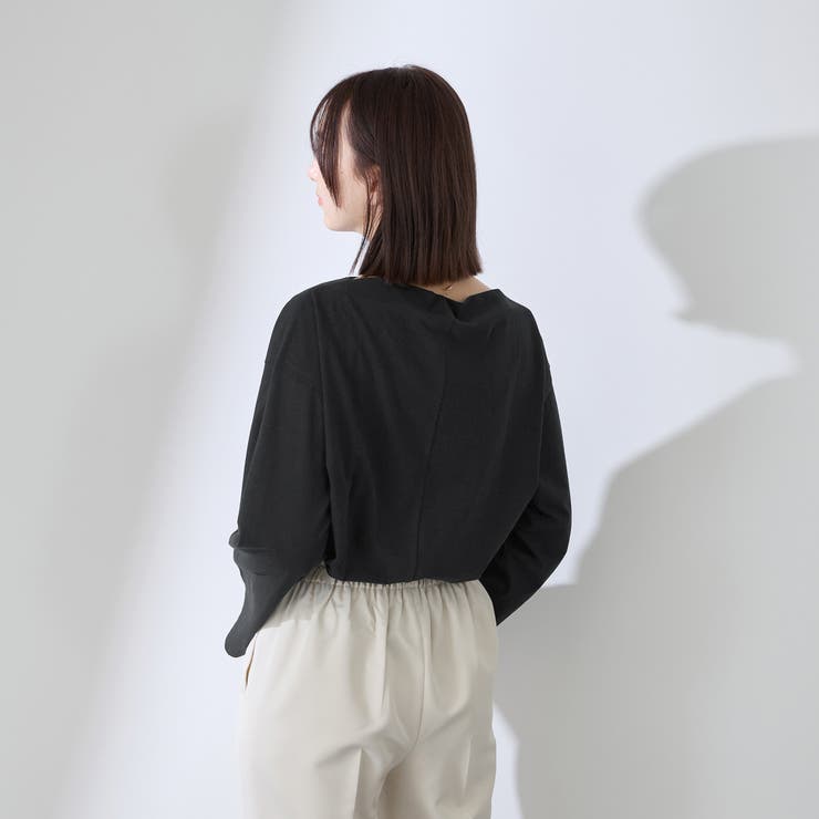 ハイゲージ天竺ボートネックプルオーバー | QUEENS COURT | 詳細画像5 