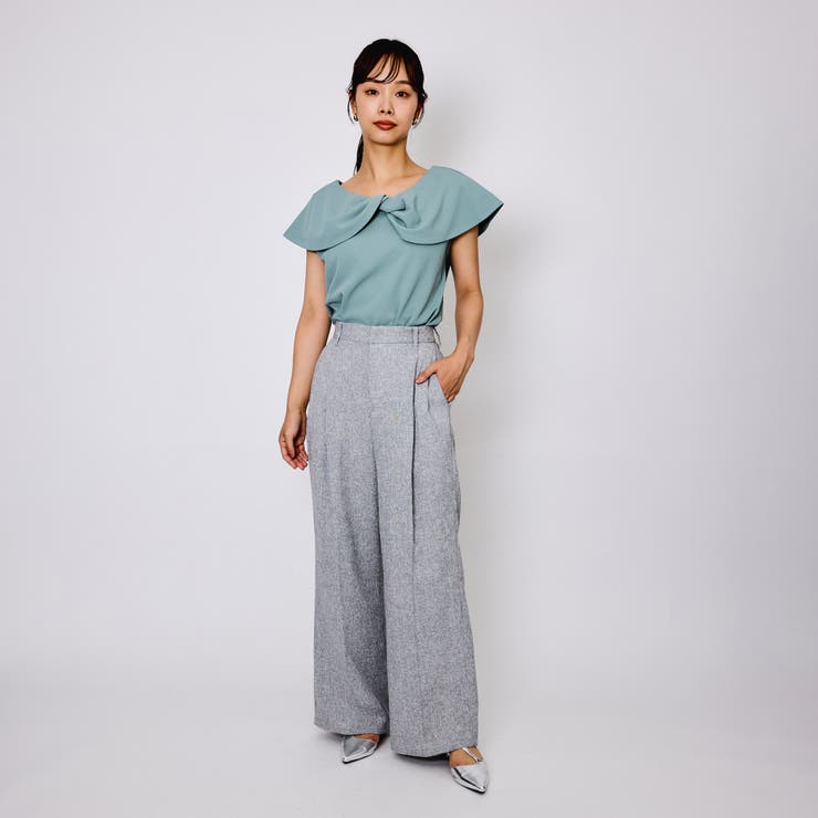 ライトツィードタックパンツ≪手洗い可能≫ | QUEENS COURT | 詳細画像12 