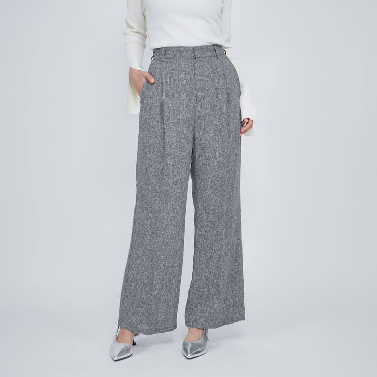 ライトツィードタックパンツ≪手洗い可能≫ | QUEENS COURT | 詳細画像2 