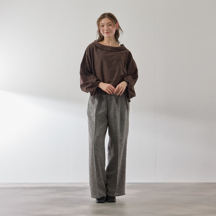 ライトツィードタックパンツ≪手洗い可能≫ | QUEENS COURT | 詳細画像9 