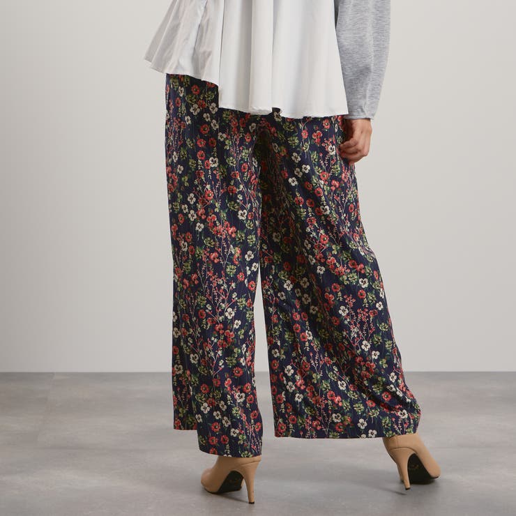マルチフラワーイージーワイドパンツ≪手洗い可能≫ | QUEENS COURT | 詳細画像17 