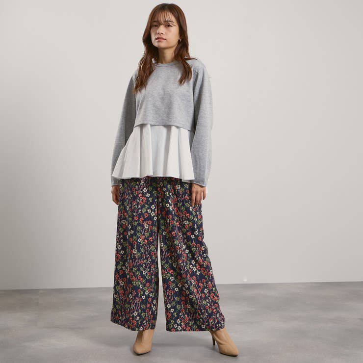 マルチフラワーイージーワイドパンツ≪手洗い可能≫ | QUEENS COURT | 詳細画像19 