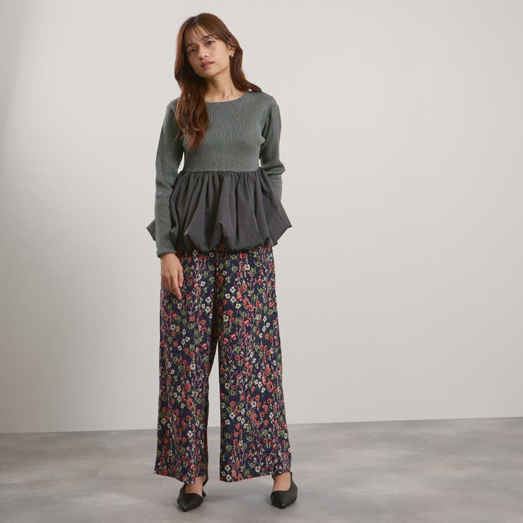 マルチフラワーイージーワイドパンツ≪手洗い可能≫ | QUEENS COURT | 詳細画像20 