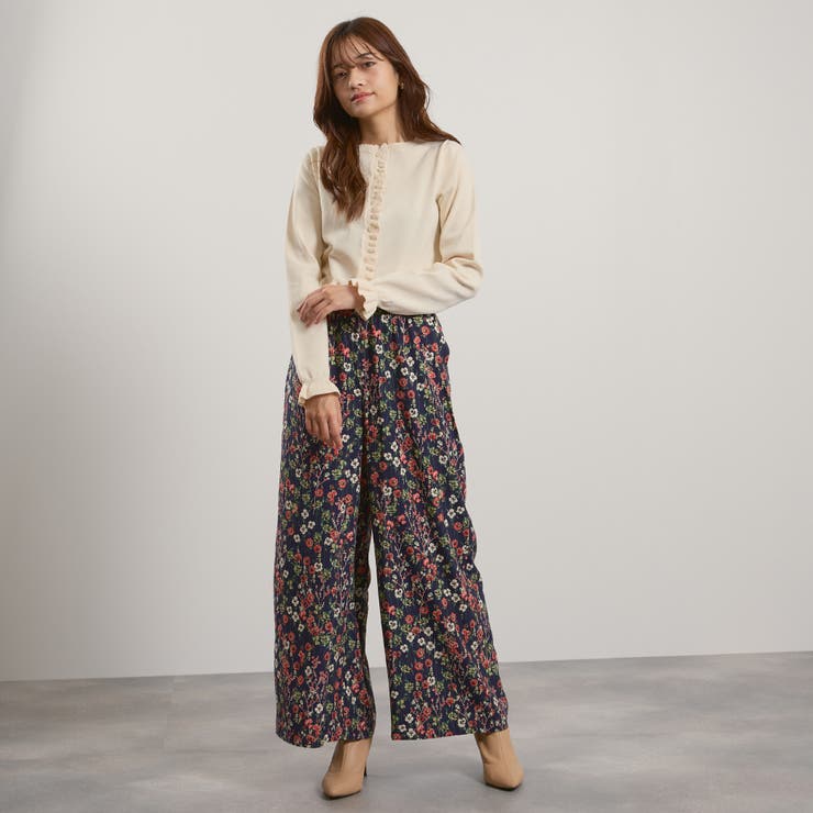 マルチフラワーイージーワイドパンツ≪手洗い可能≫ | QUEENS COURT | 詳細画像21 