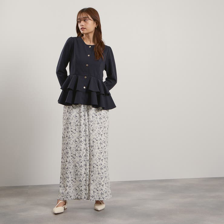 マルチフラワーイージーワイドパンツ≪手洗い可能≫ | QUEENS COURT | 詳細画像5 