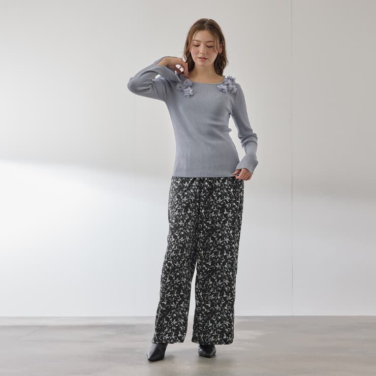 マルチフラワーイージーワイドパンツ≪手洗い可能≫ | QUEENS COURT | 詳細画像9 