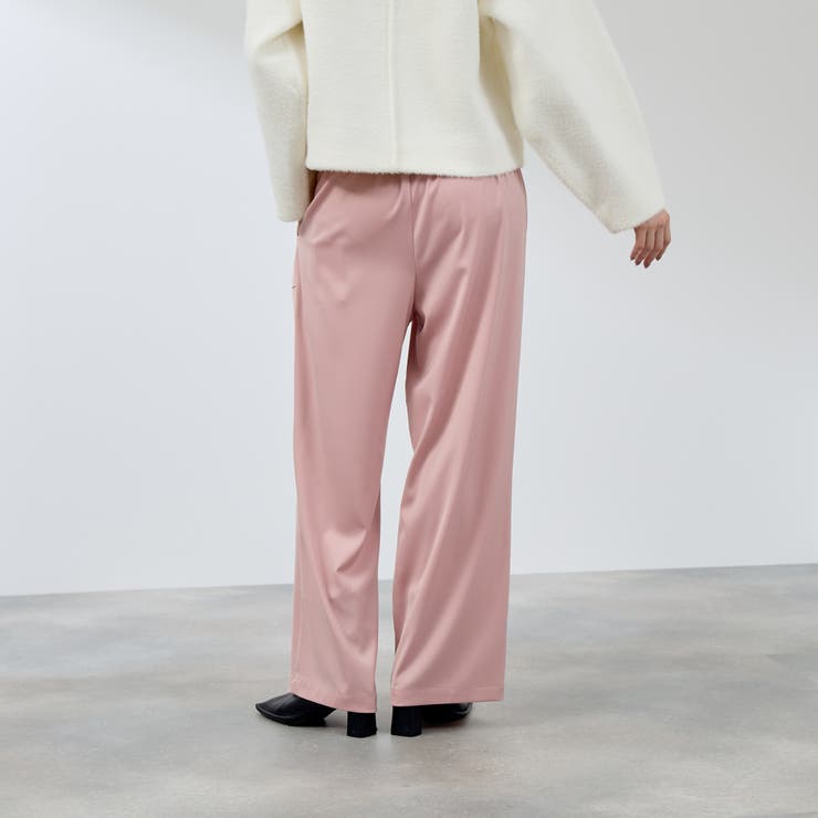 スポンディッシュサテンイージーパンツ≪手洗い可能≫ | QUEENS COURT | 詳細画像4 