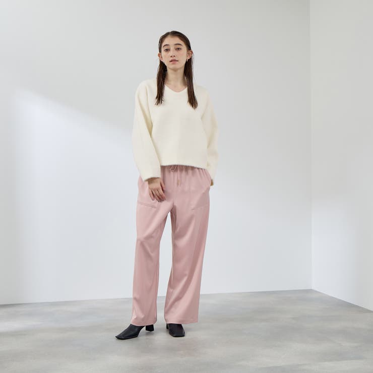 スポンディッシュサテンイージーパンツ≪手洗い可能≫ | QUEENS COURT | 詳細画像5 