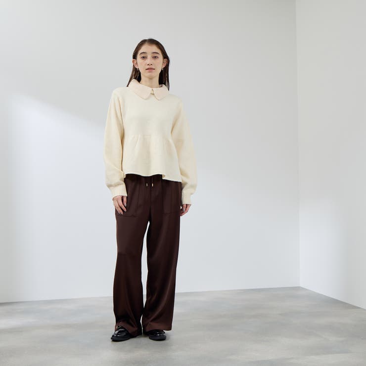 スポンディッシュサテンイージーパンツ≪手洗い可能≫ | QUEENS COURT | 詳細画像6 