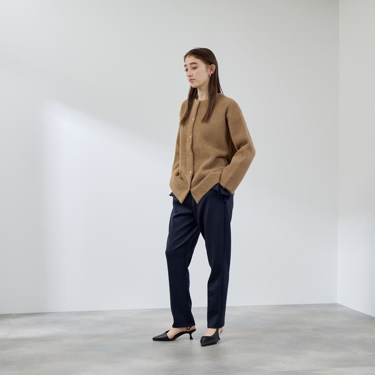 ネイビー | フリルポケットテーパードパンツ≪手洗い可能≫ | QUEENS COURT