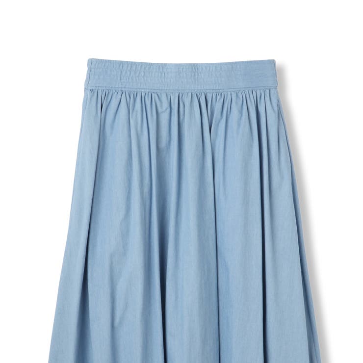 ダンガリーデニムギャザーフレアスカート≪手洗い可能≫ | QUEENS COURT | 詳細画像15 