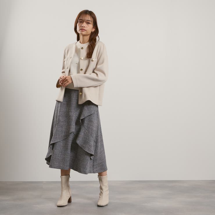 ツィードライクアシメフリルスカート≪手洗い可能≫ | QUEENS COURT | 詳細画像11 