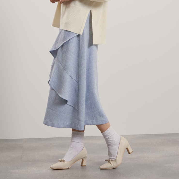 ツィードライクアシメフリルスカート≪手洗い可能≫ | QUEENS COURT | 詳細画像3 