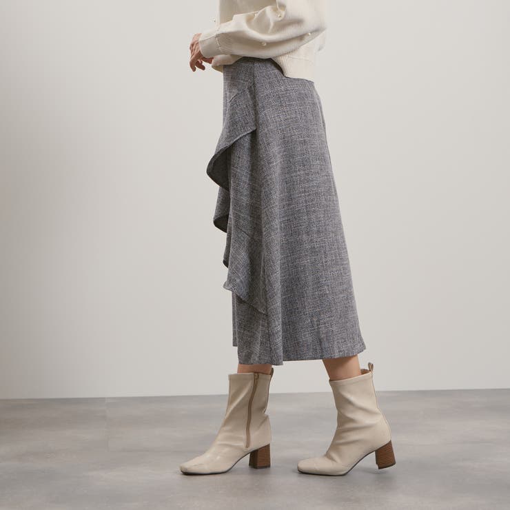 ツィードライクアシメフリルスカート≪手洗い可能≫ | QUEENS COURT | 詳細画像7 