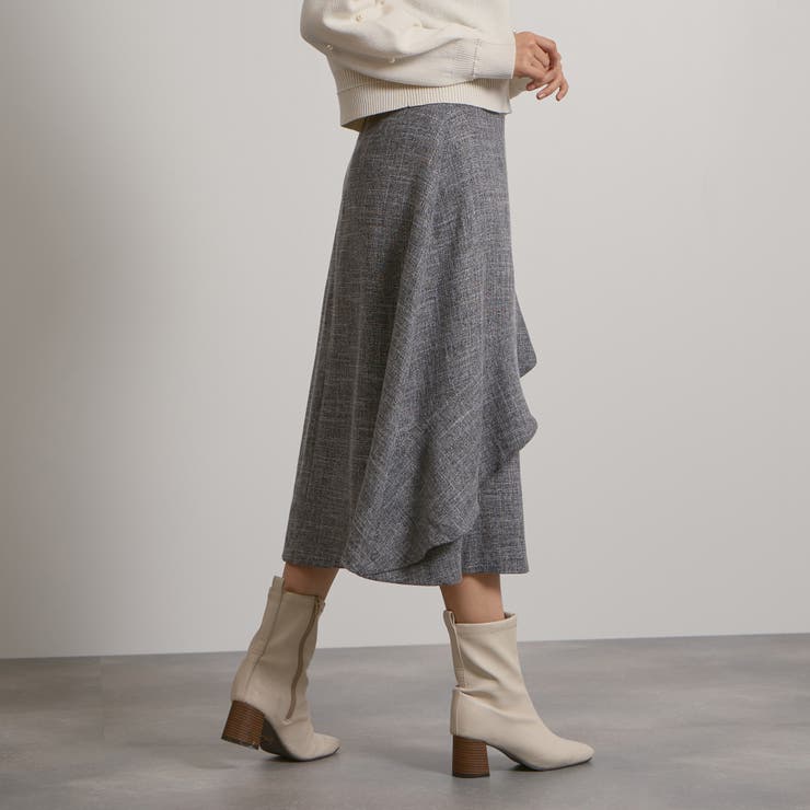 ツィードライクアシメフリルスカート≪手洗い可能≫ | QUEENS COURT | 詳細画像8 