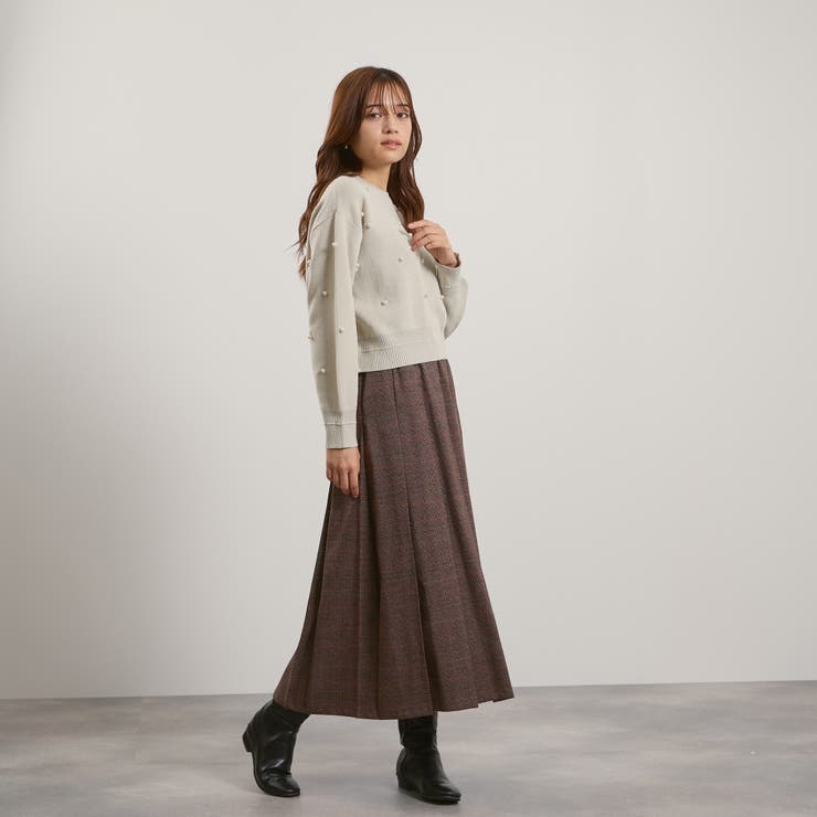 マルチグレンチェックタックプリーツスカート≪手洗い可能≫ | QUEENS COURT | 詳細画像12 