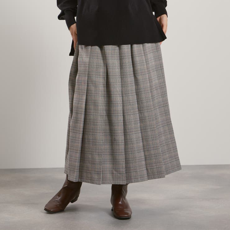 マルチグレンチェックタックプリーツスカート≪手洗い可能≫ | QUEENS COURT | 詳細画像2 