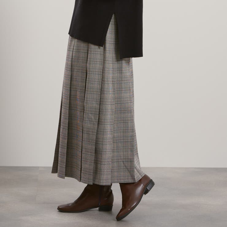 マルチグレンチェックタックプリーツスカート≪手洗い可能≫ | QUEENS COURT | 詳細画像3 