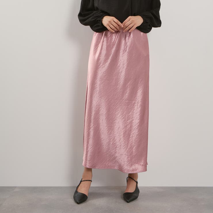 シルキーヘビーサテンスカート≪手洗い可能≫ | QUEENS COURT | 詳細画像2 