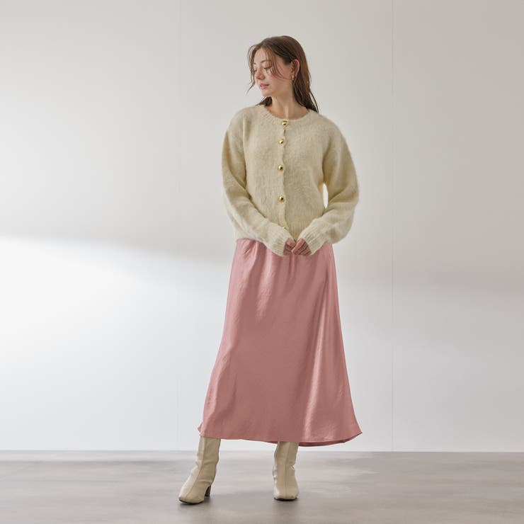 シルキーヘビーサテンスカート≪手洗い可能≫ | QUEENS COURT | 詳細画像4 