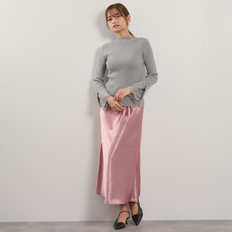 シルキーヘビーサテンスカート≪手洗い可能≫ | QUEENS COURT | 詳細画像6 