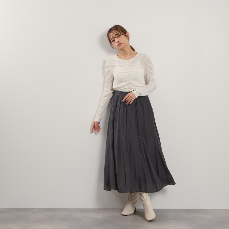 シルキーローンウエストプリーツスカート≪手洗い可能≫ | QUEENS COURT | 詳細画像24 