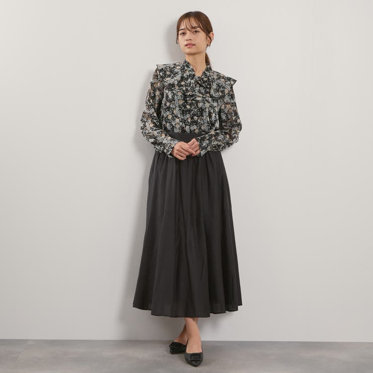 シルキーローンウエストプリーツスカート≪手洗い可能≫ | QUEENS COURT | 詳細画像4 