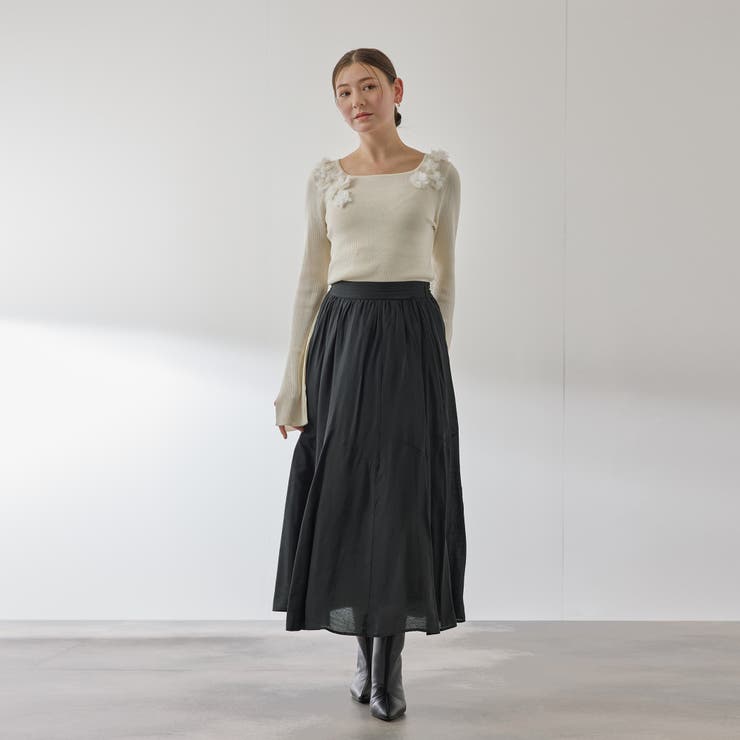 シルキーローンウエストプリーツスカート≪手洗い可能≫ | QUEENS COURT | 詳細画像5 