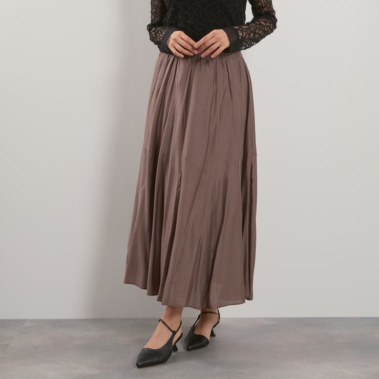 シルキーローンウエストプリーツスカート≪手洗い可能≫ | QUEENS COURT | 詳細画像8 