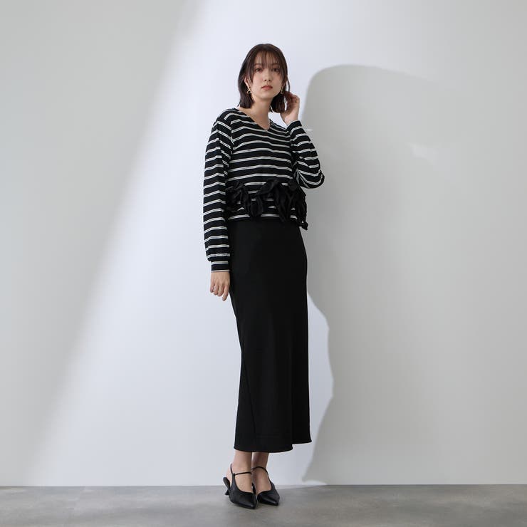 ミドルリブナロースカート≪洗濯機で洗える≫ | QUEENS COURT | 詳細画像5 