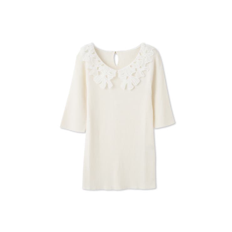 リボンレースカラーリブニット≪手洗い可能≫ | QUEENS COURT | 詳細画像17 