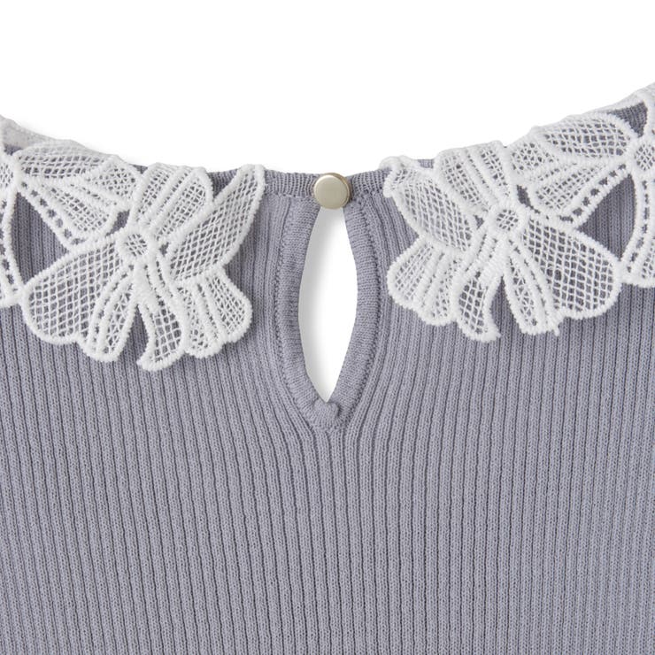 リボンレースカラーリブニット≪手洗い可能≫ | QUEENS COURT | 詳細画像23 