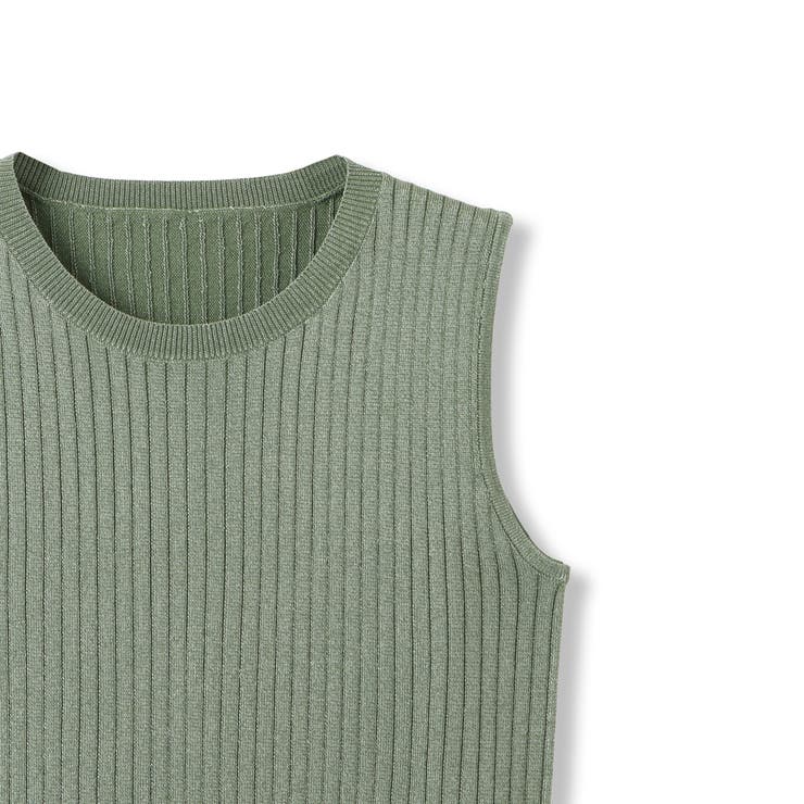 ブライトワイドリブスリーブレスニット≪手洗い可能≫ | QUEENS COURT | 詳細画像10 