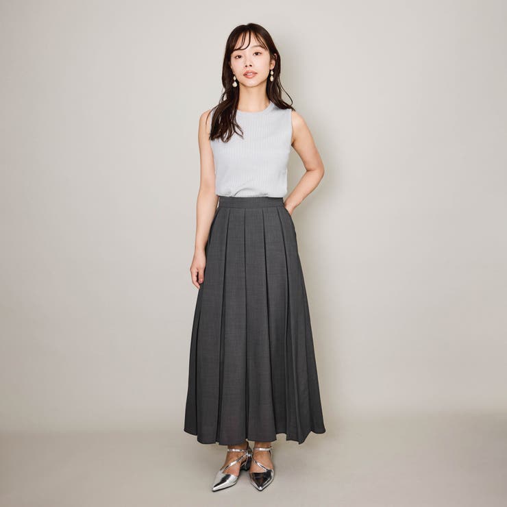 ブライトワイドリブスリーブレスニット≪手洗い可能≫ | QUEENS COURT | 詳細画像2 