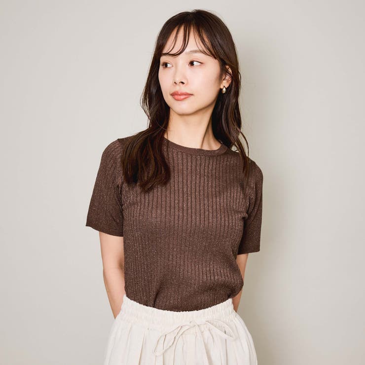 ブライトワイドリブニット≪手洗い可能≫ | QUEENS COURT | 詳細画像1 