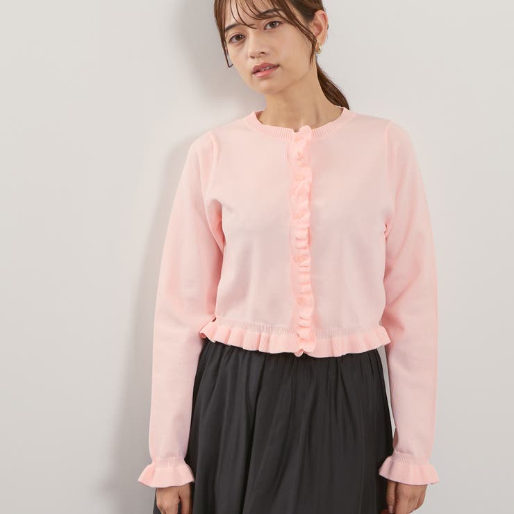 スポンディッシュニットフリルカーディガン≪手洗い可能≫ | QUEENS COURT | 詳細画像10 