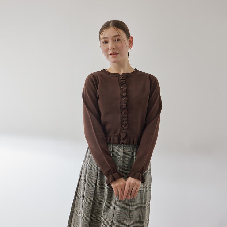 スポンディッシュニットフリルカーディガン≪手洗い可能≫ | QUEENS COURT | 詳細画像13 