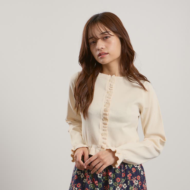 スポンディッシュニットフリルカーディガン≪手洗い可能≫ | QUEENS COURT | 詳細画像19 