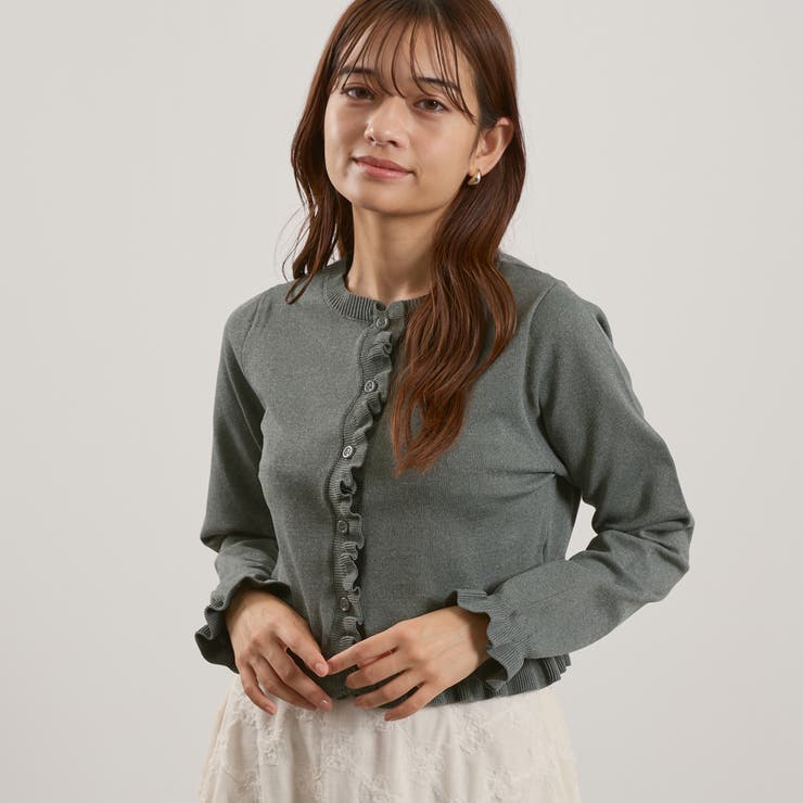 スポンディッシュニットフリルカーディガン≪手洗い可能≫ | QUEENS COURT | 詳細画像23 