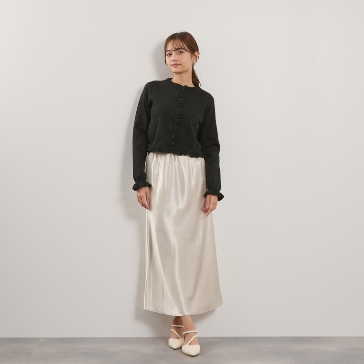 スポンディッシュニットフリルカーディガン≪手洗い可能≫ | QUEENS COURT | 詳細画像6 