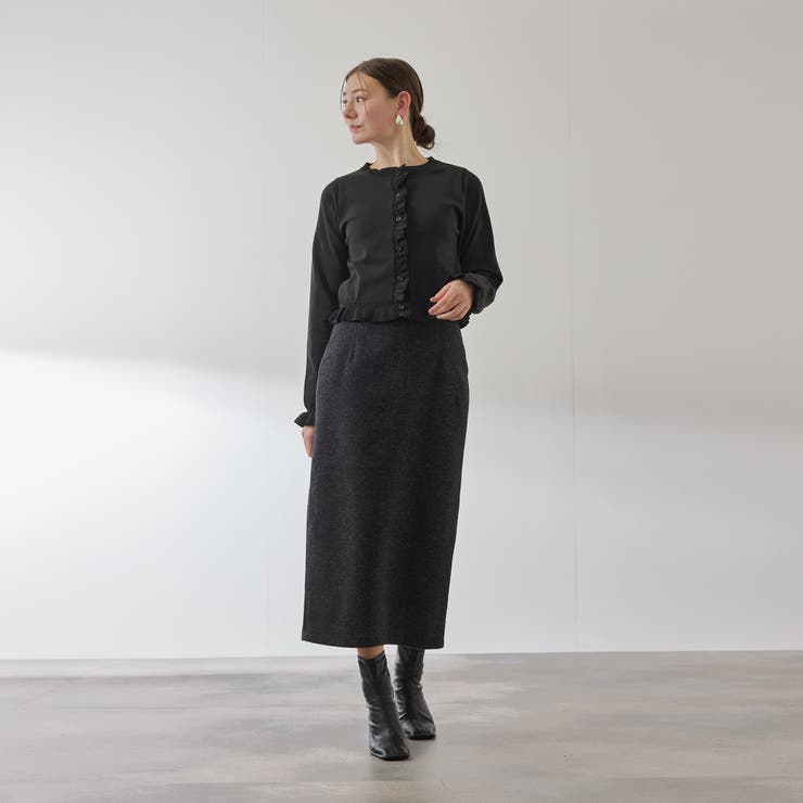 スポンディッシュニットフリルカーディガン≪手洗い可能≫ | QUEENS COURT | 詳細画像7 